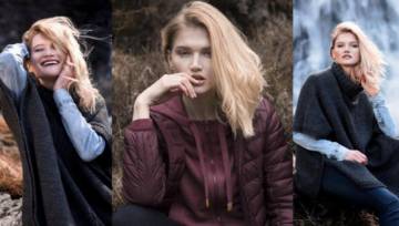 modelka volcano w stylizacjach jesiennych