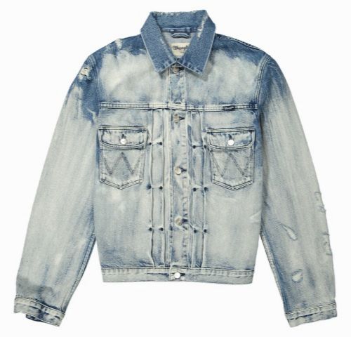 Wrangler White & Blue Logo - jeansowa katana