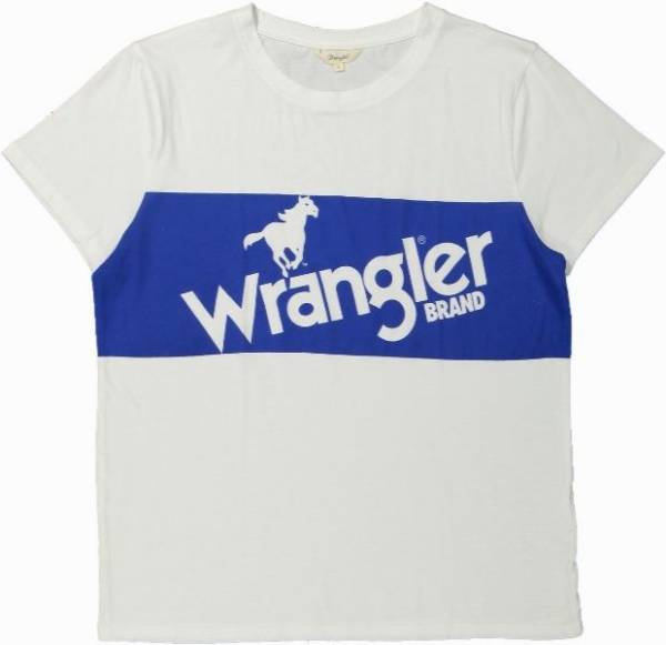 Kolekcja Wrangler White & Blue Logo - t-shirt