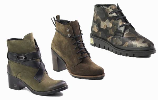 botki w kolorze khaki