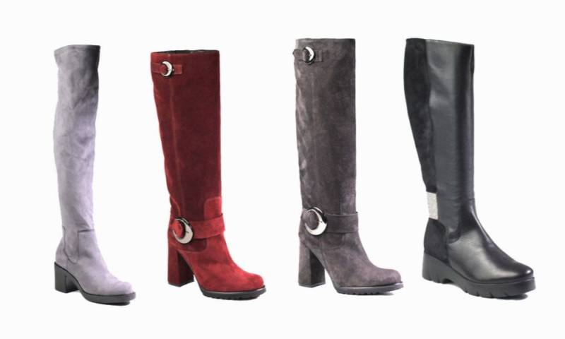 damskie kozaki za kolano zamszowe