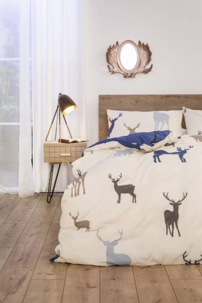 sypialnia urządzona na sposób skandynawski