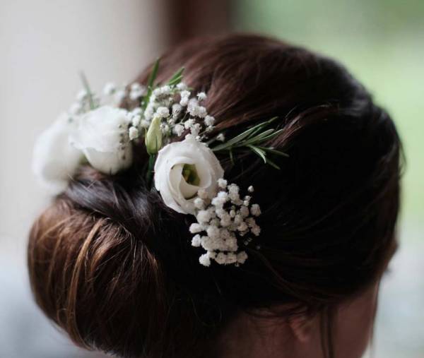 eleganckie upięcie włosów ścisły kok i - na ślub