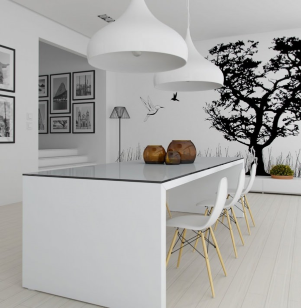 Pomysły na wnętrze kuchni z fototapetami