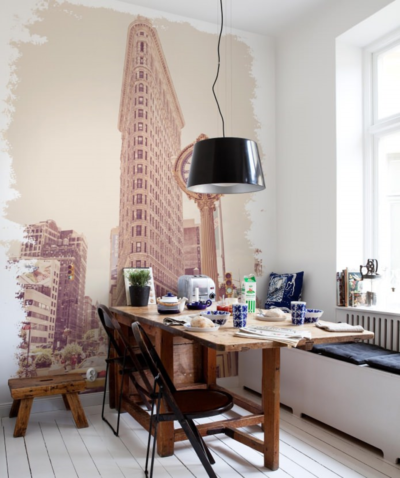 Pomysły na wnętrze kuchni z fototapetami