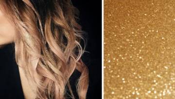 glitter balayage