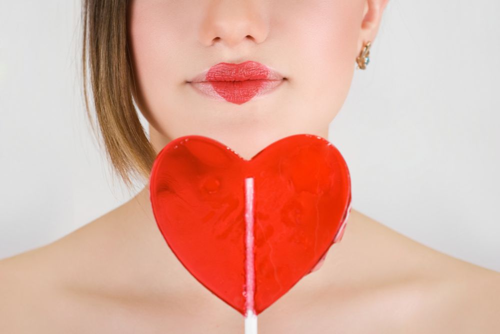 Make-up z serduszkami fr Make-up z serduszkami