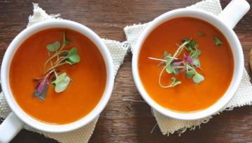 Zupa z pieczonej papryki