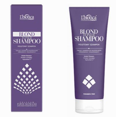 L’biotica, Blond Toner Shampoo – Tonujący, fioletowy szampon do włosów blond