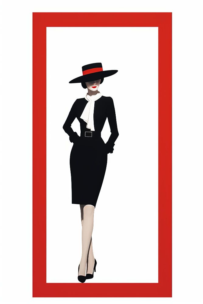 Klasycznie ubrana kobieta