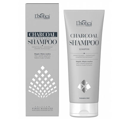 L’biotica, Charcoal Everyday Shampoo – Energetyzujący Szampon Oczyszczający