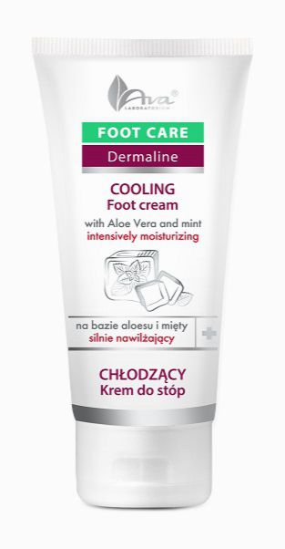 AVA - DERMALINE, Chłodzący krem do stóp