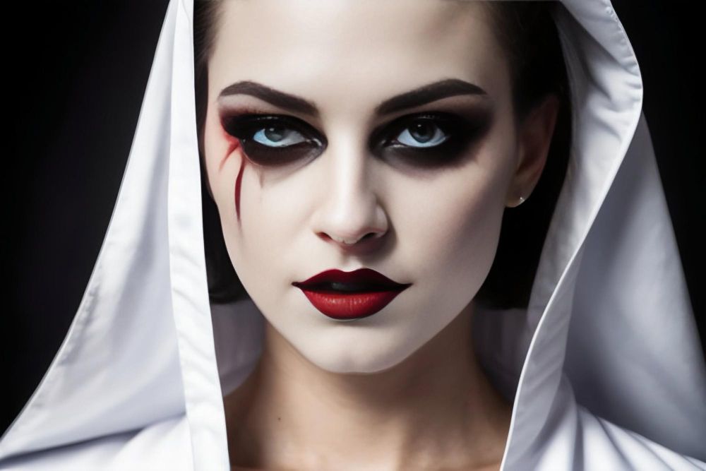 Prosty makijaż wampira na Halloween fr Prosty makijaż wampira na Halloween