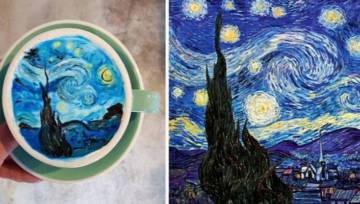 Van Gogh na kawie? Jest na świecie barista, który namalował obraz mistrza na latte!