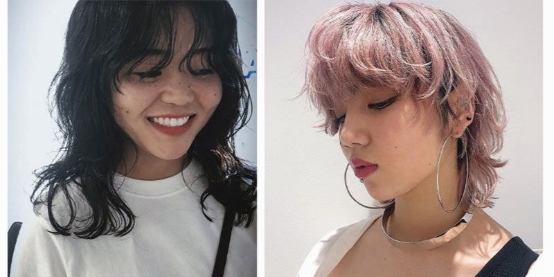 korean hair wolf cut female