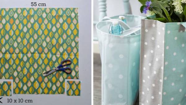 DIY: modna i pojemna torba na zakupy. Zobacz jak uszyć ją w 15 minut! Masz więcej czasu i maszynę? Stwórz perfekcyjny shopper!
