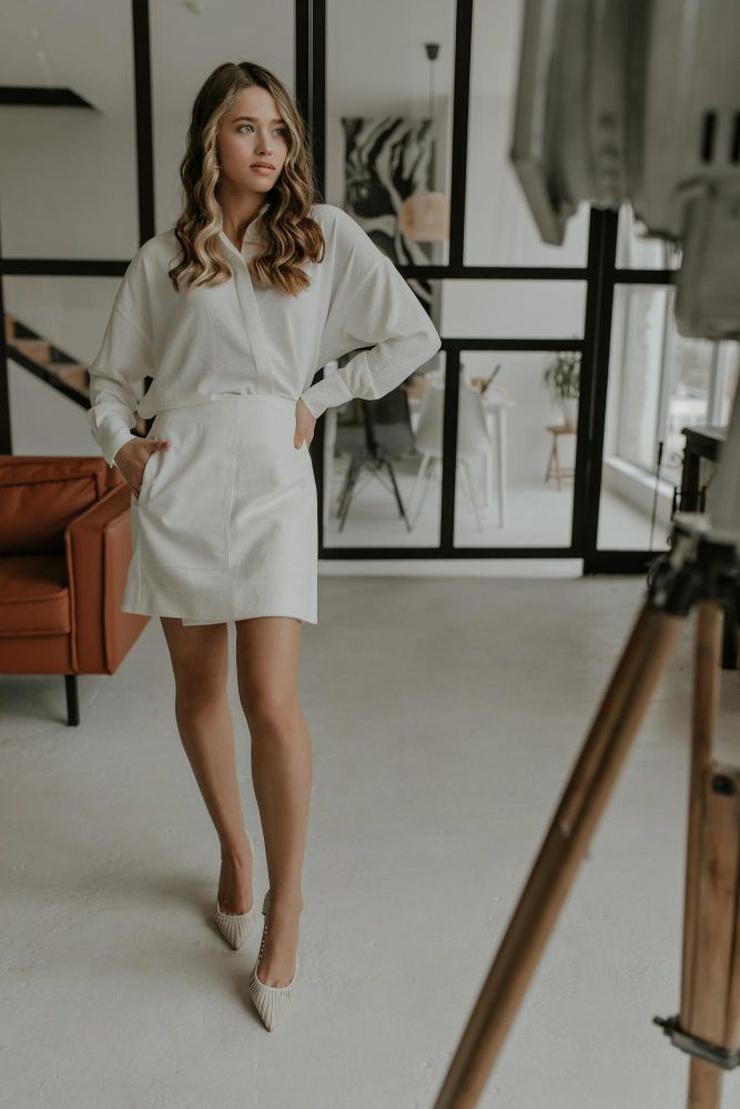 fr biały total look