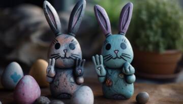 Wielkanocne figurki z masy solnej wzory