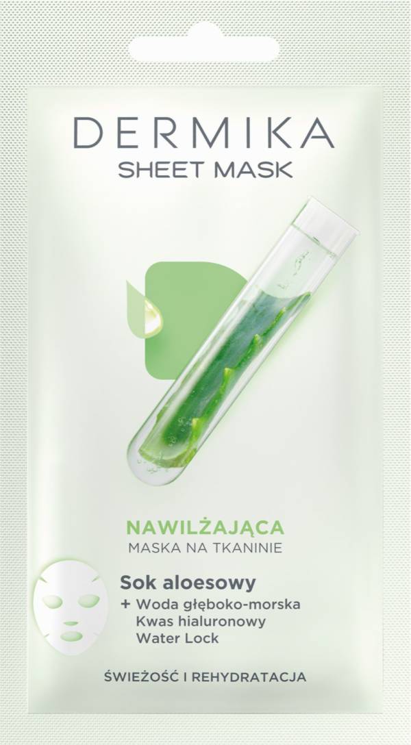hydrolatowe maski w tkaninie Dermika