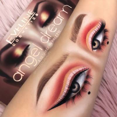 Eveline makijaż z czerwienią