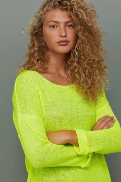 sweter, neon