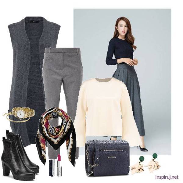 stylizacja z apaszką