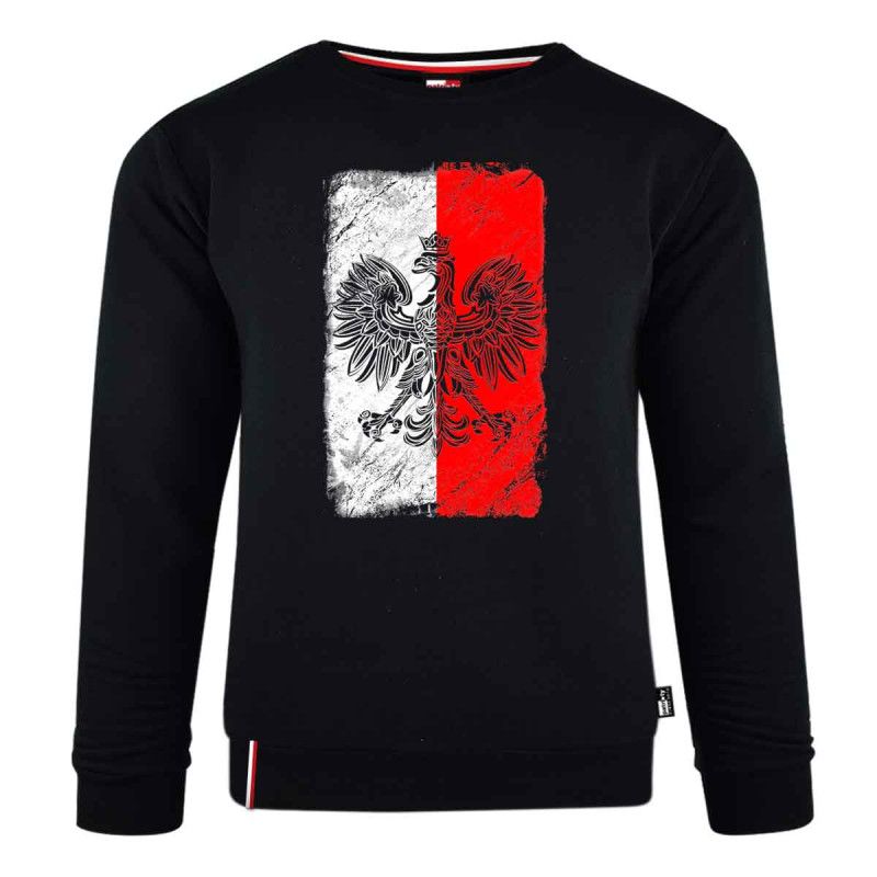 bluza z orłem na tle flagi polskiej