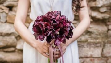 Wesele w kolorze bordowym