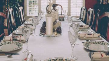 Dekoracja stołu na Boże Narodzenie