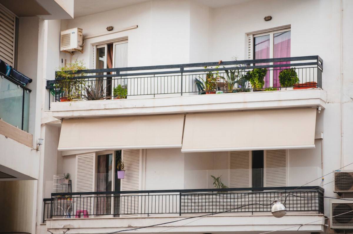 balkon w mieście