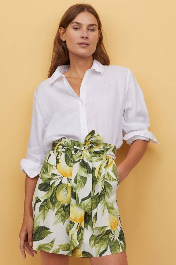 Ubrania z roślinnym printem