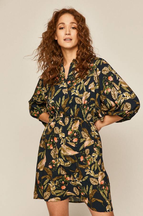 sukienka boho w kwiaty