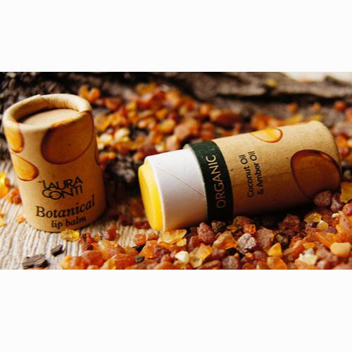 LAURA CONTI Botanical Organic, Balsam do ust z bursztynem