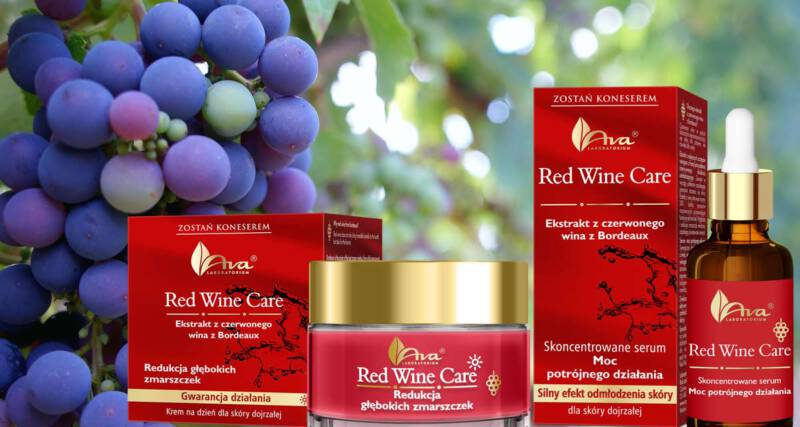 linia kosmetyków RED WINE CARE marki AVA linia kosmetyków RED WINE CARE marki AVA
