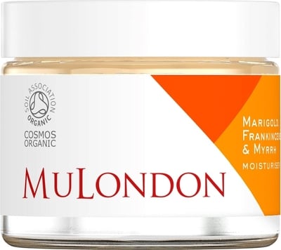 MuLondon, Krem nawilżający do twarzy z organicznym nagietkiem, olibanum i mirrą