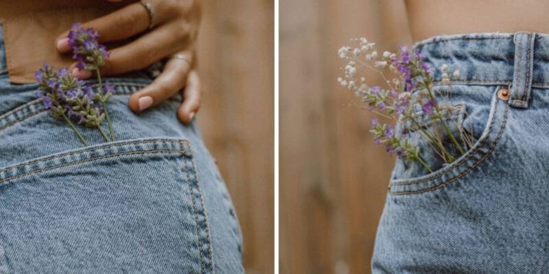 Clear Crystal Lee Jeans