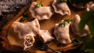 bezglutenowe pierogi z kaszą gryczaną i twarogiem