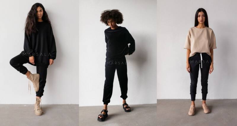 Dresy damskie na jesień 2021 czarne marsala Dresy damskie na jesień 2021 czarne marsala