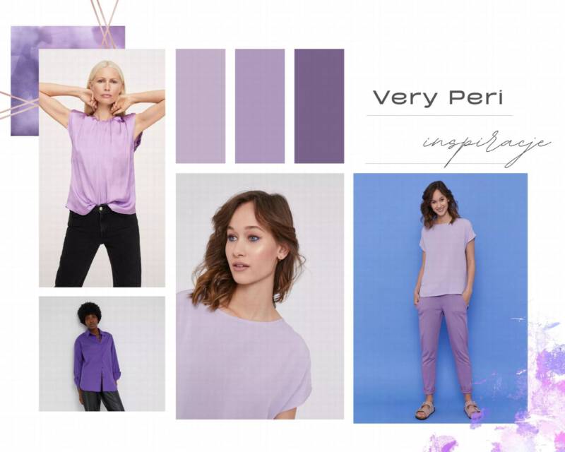 kolor roku 2022 very peri stylizacje bluzki