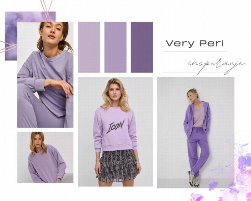 kolor roku 2022 very peri stylizacje bluzy
