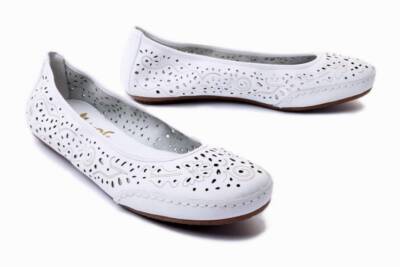 trendy 2022 ażurowe balerinki