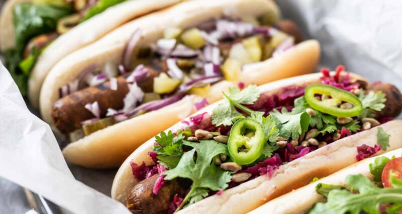 Bezmięsny hot dog Bezmięsny hot dog