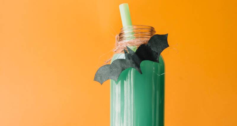 Dekoracja na napój DIY Halloween