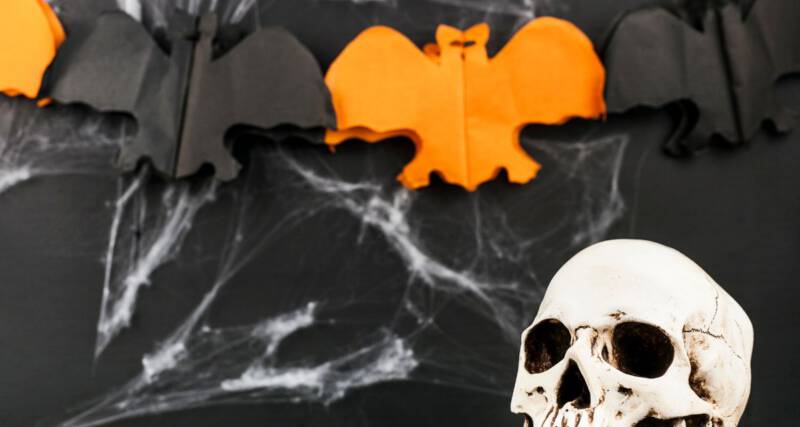 Ozdoby na Halloween z papieru - nietoperze