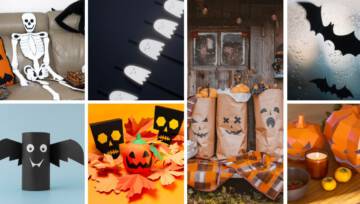 Ozdoby z papieru na Halloween DIY