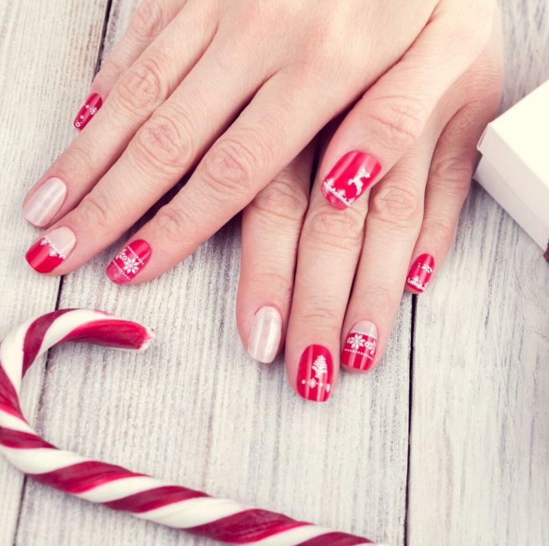 Świąteczne paznokcie zima 2022