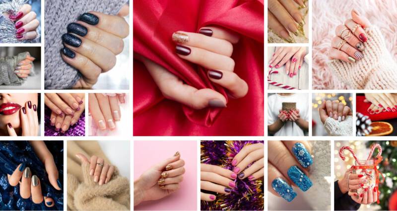 Zimowe paznokcie 2022 - inspiracje, pomysły