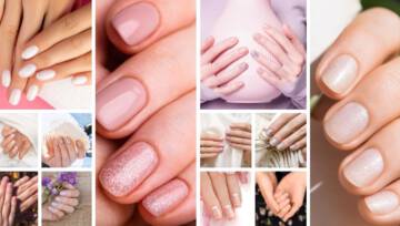 Delikatne paznokcie z brokatem, czyli najpiękniejszy manicure na karnawał 2023 dla fanek minimalizmu
