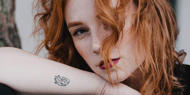 Tatuaże dla dziewczyn: Tatuaż z sercem