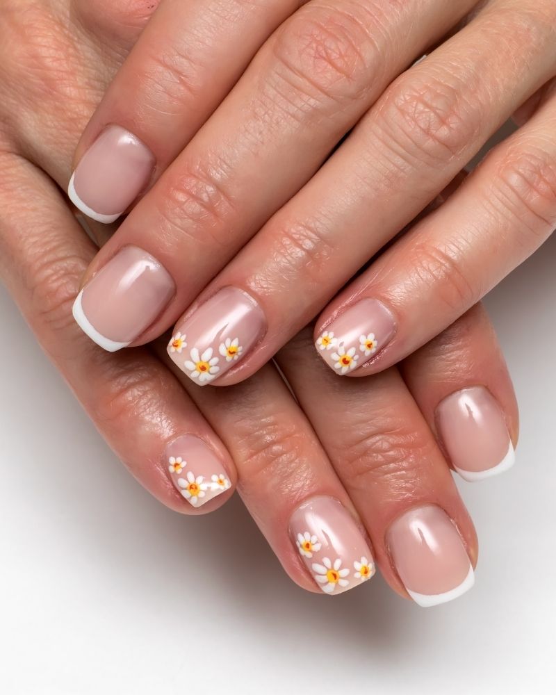 Paznokcie z kwiatkami